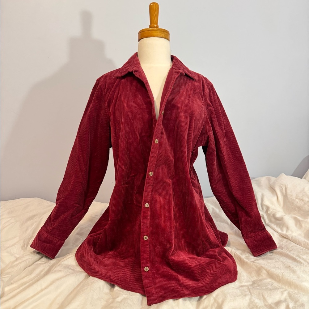 Joe Fresh Burgundy Corduroy Shirt
